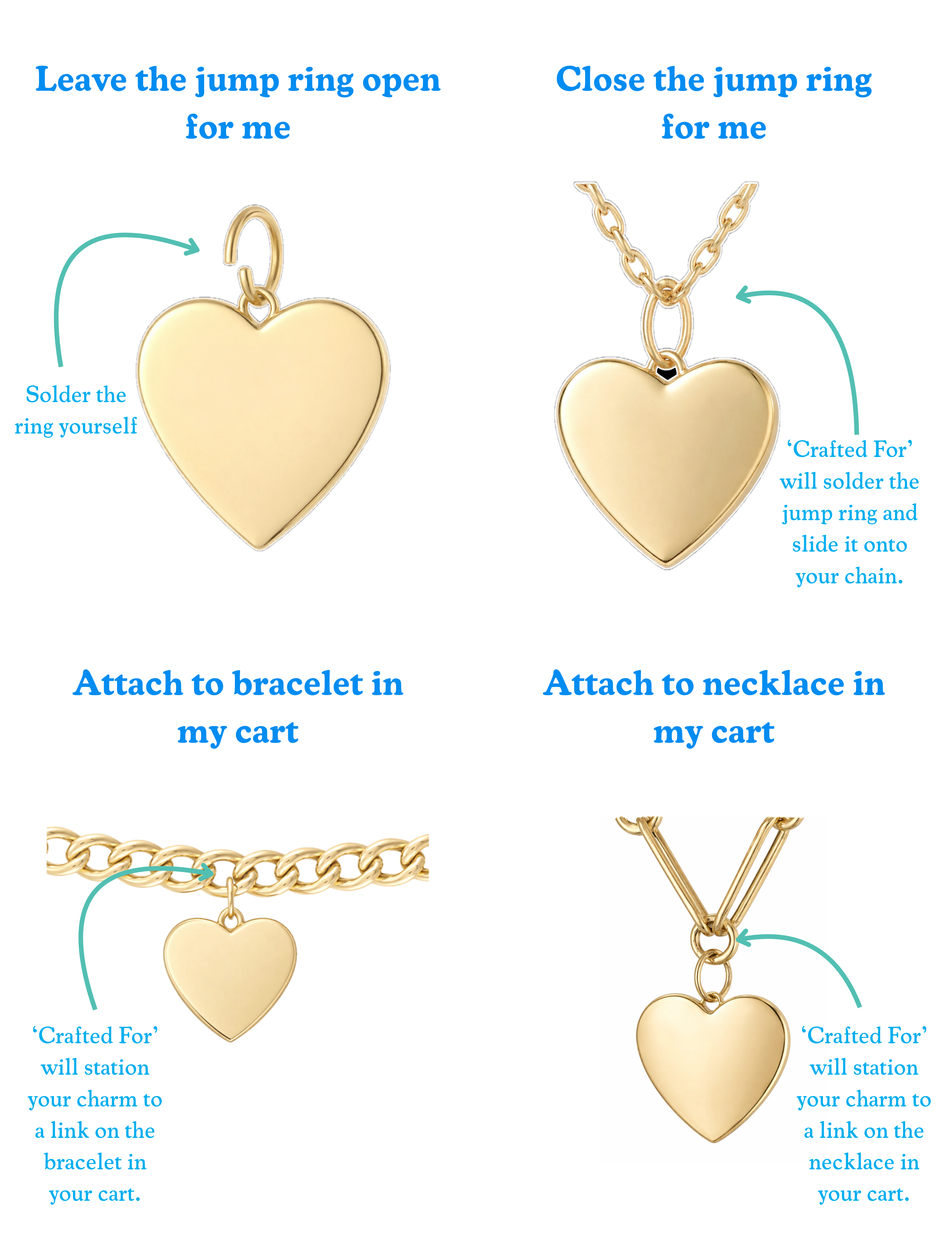 Charm attachment options